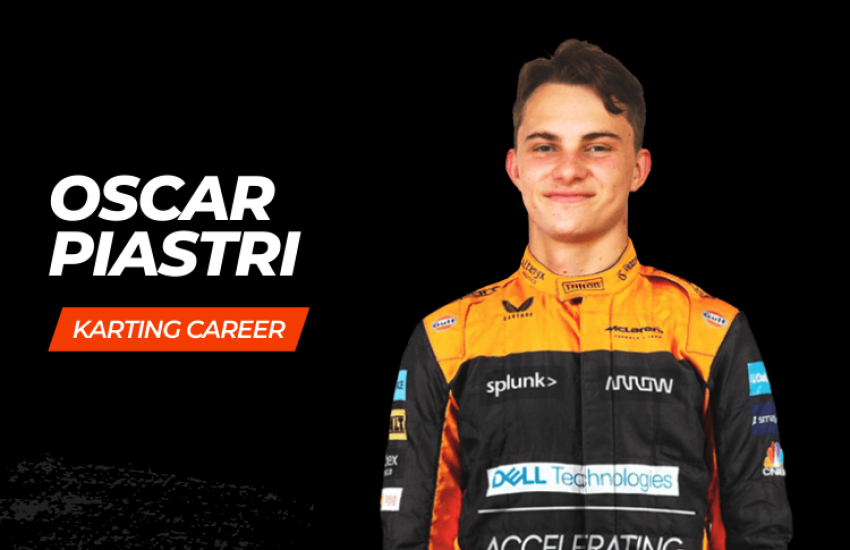 Oscar Piastri go kart racing